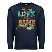 Navy For the love of the game Soccer Premium Sweatshirt - NancyCooperArtShop