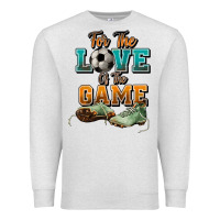 Oatmeal Heather For the love of the game Soccer Premium Sweatshirt - NancyCooperArtShop
