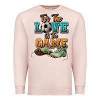 Pale Pink For the love of the game Soccer Premium Sweatshirt - NancyCooperArtShop