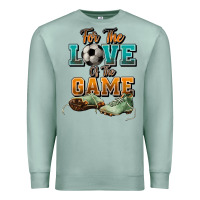 Seafoam For the love of the game Soccer Premium Sweatshirt - NancyCooperArtShop