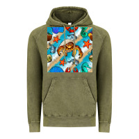 Vintage Olive sea animals Vintage Hoodie - BundleAndBundleShop