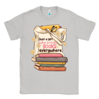 Moon Dust just a girl who brings books everywhere Classic Tee - MaliasSmallBusiness