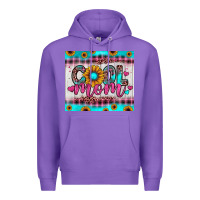 Purple cool mom Premium Hoodie - JahusDesignShop