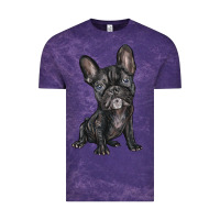 Cloud Purple french bulldog Vintage Tee - BarkalooDesign