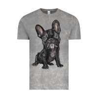 Cloud Rock french bulldog Vintage Tee - BarkalooDesign