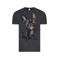 Vintage Black french bulldog Vintage Tee - BarkalooDesign