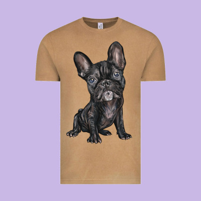 French Bulldog Vintage Tee Designed By Barkaloodesign