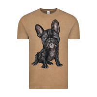 Vintage Coffee french bulldog Vintage Tee - BarkalooDesign