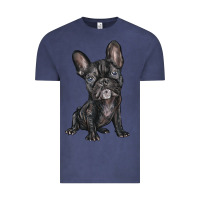 Vintage Denim french bulldog Vintage Tee - BarkalooDesign
