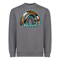 Storm blessed rainbow cowhide aztec Heavyweight Sweatshirt - Jasminsmagicworld