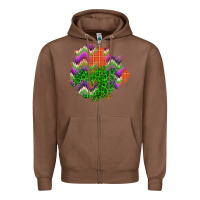Chestnut halloween patch Zipper Hoodie - BundleAndBundleShop