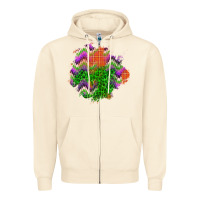 Sandshell halloween patch Zipper Hoodie - BundleAndBundleShop