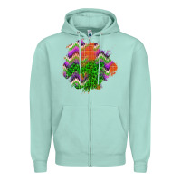 Seafoam halloween patch Zipper Hoodie - BundleAndBundleShop