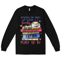 Black between the pages of a book is lovely place to be Long Sleeve Tee - MaliasSmallBusiness
