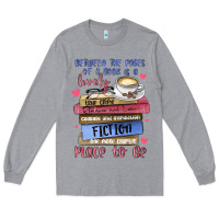 Heather Grey between the pages of a book is lovely place to be Long Sleeve Tee - MaliasSmallBusiness