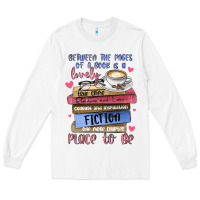 White between the pages of a book is lovely place to be Long Sleeve Tee - MaliasSmallBusiness