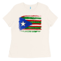 Bone Mexico and Puerto Rico Flag Ladies Tee - texasbilliewilder