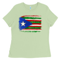 Matcha Mexico and Puerto Rico Flag Ladies Tee - texasbilliewilder