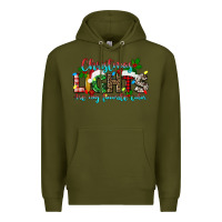 Army Green christmas lights are my favorite Premium Hoodie - texasbilliewilder