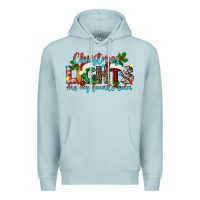 Blue Mist christmas lights are my favorite Premium Hoodie - texasbilliewilder