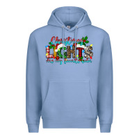 Colony Blue christmas lights are my favorite Premium Hoodie - texasbilliewilder