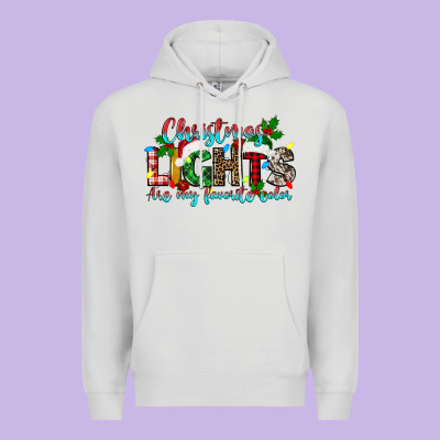 Christmas Lights Are My Favorite Premium Hoodie Designed By Texasbilliewilder