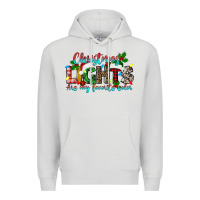 Dove Grey christmas lights are my favorite Premium Hoodie - texasbilliewilder