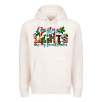Pale Pink christmas lights are my favorite Premium Hoodie - texasbilliewilder