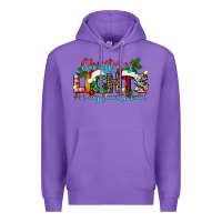 Purple christmas lights are my favorite Premium Hoodie - texasbilliewilder