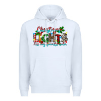 White christmas lights are my favorite Premium Hoodie - texasbilliewilder