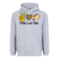 Heather Grey Peare Love Tacos Heavyweight Hoodie - Bettercallsaul