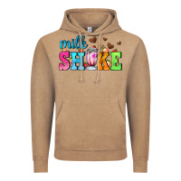 Vintage Coffee milk shake with chocolate heart Vintage Hoodie - AdoDesignShop