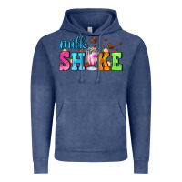 Vintage Denim milk shake with chocolate heart Vintage Hoodie - AdoDesignShop