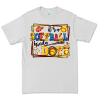 Dove Grey its a softball kinda day Premium Tee - AdoDesignShop