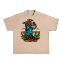 Burro western boots and hat cactus leopard serape pattern Urban Heavy Tee - BarkalooDesign