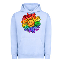 Pigment Grape Ice rainbow smiley face sunflower Urban Hoodie - OliviaCreatesArt