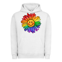 Pigment Lunar Rock rainbow smiley face sunflower Urban Hoodie - OliviaCreatesArt