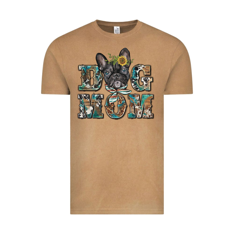 Dog Mom French Bulldog Vintage Tee by BarkalooDesign | Teevron