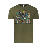 Vintage Olive dog mom french bulldog Vintage Tee - BarkalooDesign