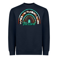 Navy blessed western rainbow Heavyweight Sweatshirt - Jasminsmagicworld