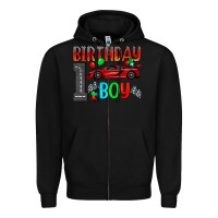 Black birthday boy 1 Zipper Hoodie - BundleAndBundleShop