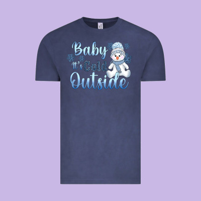 Baby It's Cold Outside Vintage Tee Designed By Adodesignshop
