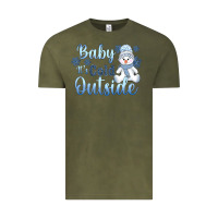 Vintage Olive baby it's cold outside Vintage Tee - AdoDesignShop