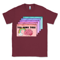 Burgundy too many tabs Classic Tee - MaliasSmallBusiness
