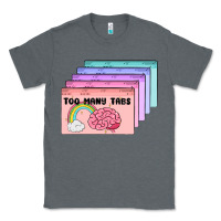 Charcoal Heather too many tabs Classic Tee - MaliasSmallBusiness