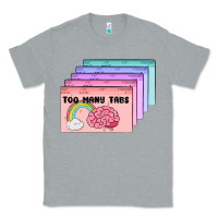 Heather Grey too many tabs Classic Tee - MaliasSmallBusiness