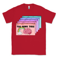 Red too many tabs Classic Tee - MaliasSmallBusiness