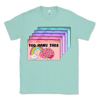 Seafoam too many tabs Classic Tee - MaliasSmallBusiness