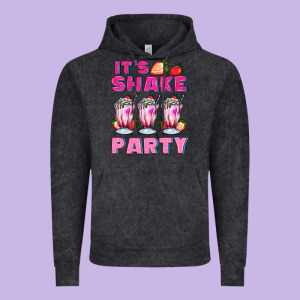 Its Shake Party With Milkshake Vintage Hoodie Designed By Adodesignshop