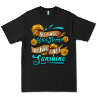 Black she was a wild flower in love with the sunshine Premium Tee - HRA Design Shop